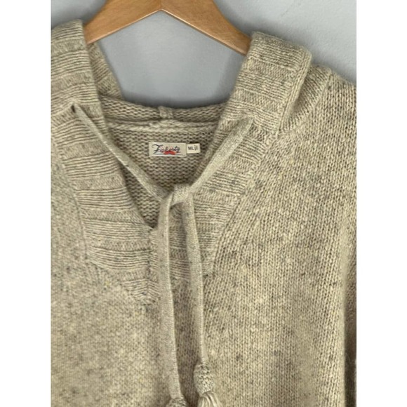 Faherty Cream Hooded Sweater - Picture 3 of 5